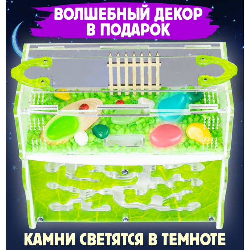 Вертикальный формикарий Вертикаль "Зеленый лист" Вертикальный формикарий Вертикаль "Зеленый лист"